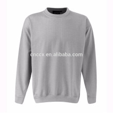 15PKSWT01 2016 winter thick knit sweater 60%cotton 40%poly CVC plain fleece sweatshirt